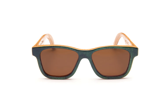 The Peak Polarized Maple Wood Sunglasses