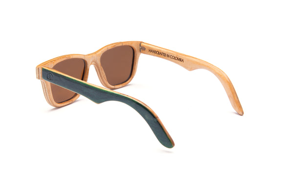 The Peak Polarized Maple Wood Sunglasses
