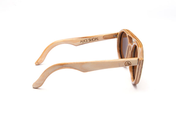 McBean Lagoon Polarized Maple Wood Sunglasses
