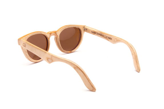 Providencia Polarized Maple Wood Sunglasses