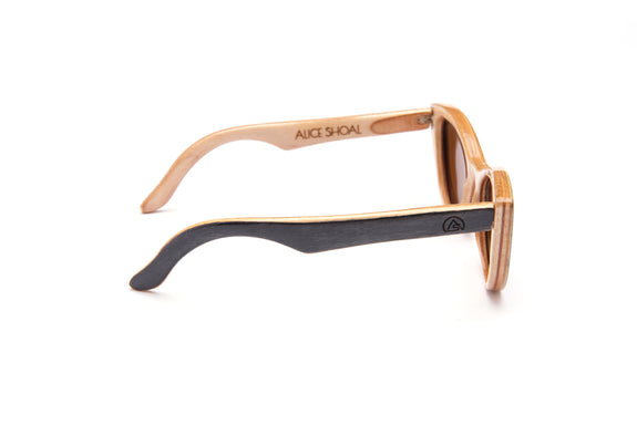 Manzanillo Polarized Maple Wood Sunglasses