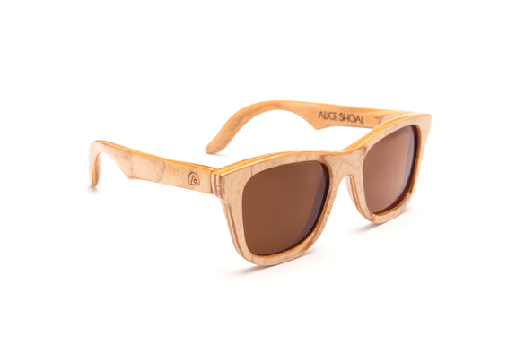 Maracaibo Polarized Maple Wood Sunglasses