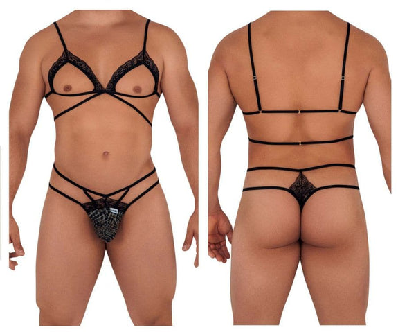 CandyMan 99610 Harness Thong Outfit - SomethingTrendy.com