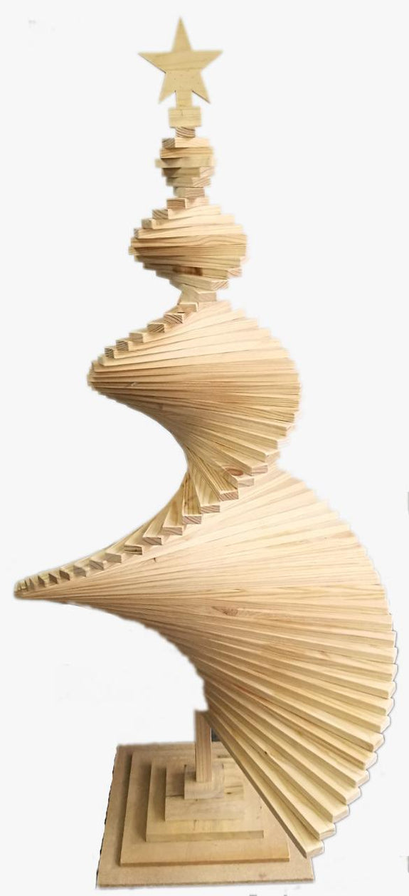 Christmas Tree - Handcrafted Solid Pine Wood