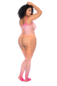 Mapale 1125X Plus Size Sunset Bloom Bodystocking