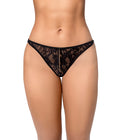 Mapale 133 Lace Thong With Bold Chain