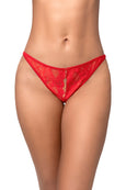 Mapale 133 Lace Thong With Bold Chain