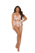 Elegant Moments 30021 Eyelash Lace Bralette Set