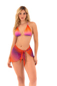 Mapale 47017 Sheer Tie-Side Sarong Cover-Up