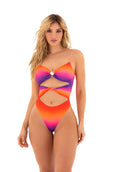 Mapale 67176 High-Leg One-Piece Swimsuit