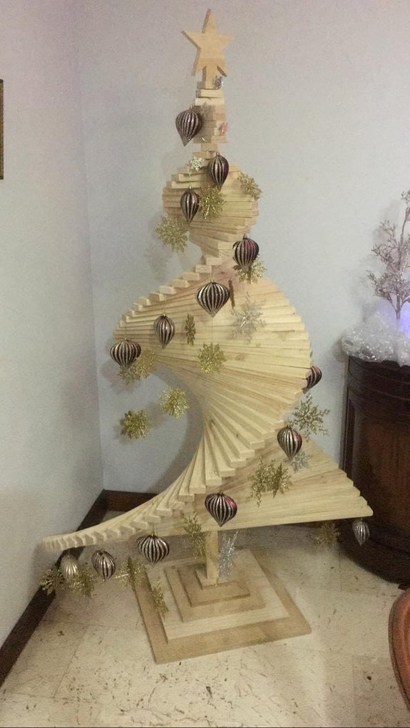 Christmas Tree - Handcrafted Solid Pine Wood