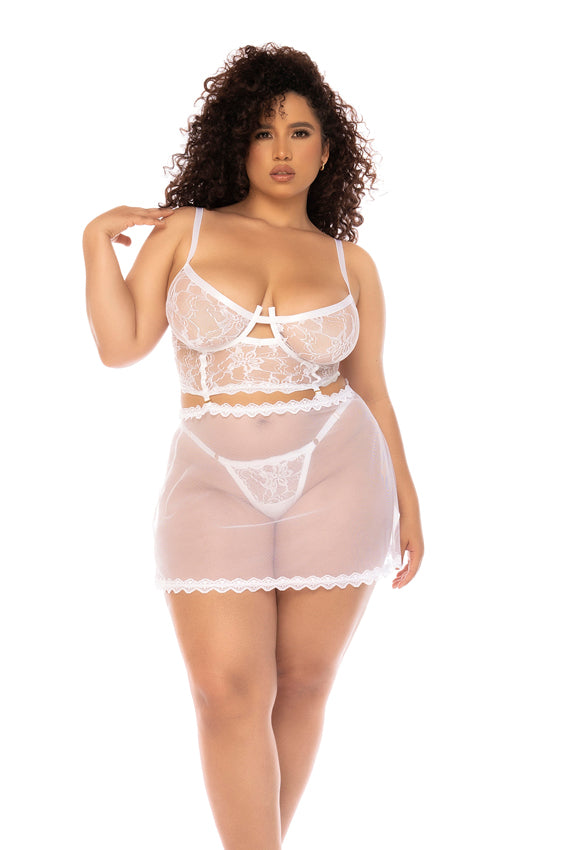 Mapale 7544X Plus Size Hope 2 in 1 Babydoll