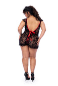 Mapale 7556X Plus Size Floral Lace Babydoll