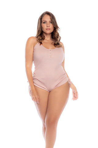 Mapale 7572X Plus Size Casual Sleep Romper