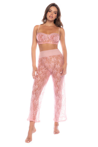 Mapale 7600 Yours Truly Lace Top And Pants Set