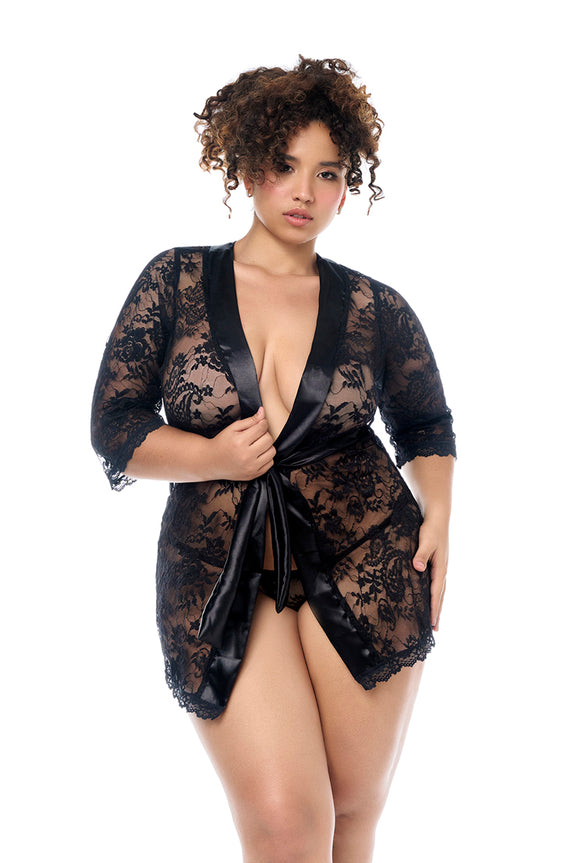Mapale 7618X Robe With Matching Panty - SomethingTrendy.com