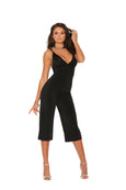 Elegant Moments 77080 Deep V Lycra Jumpsuit