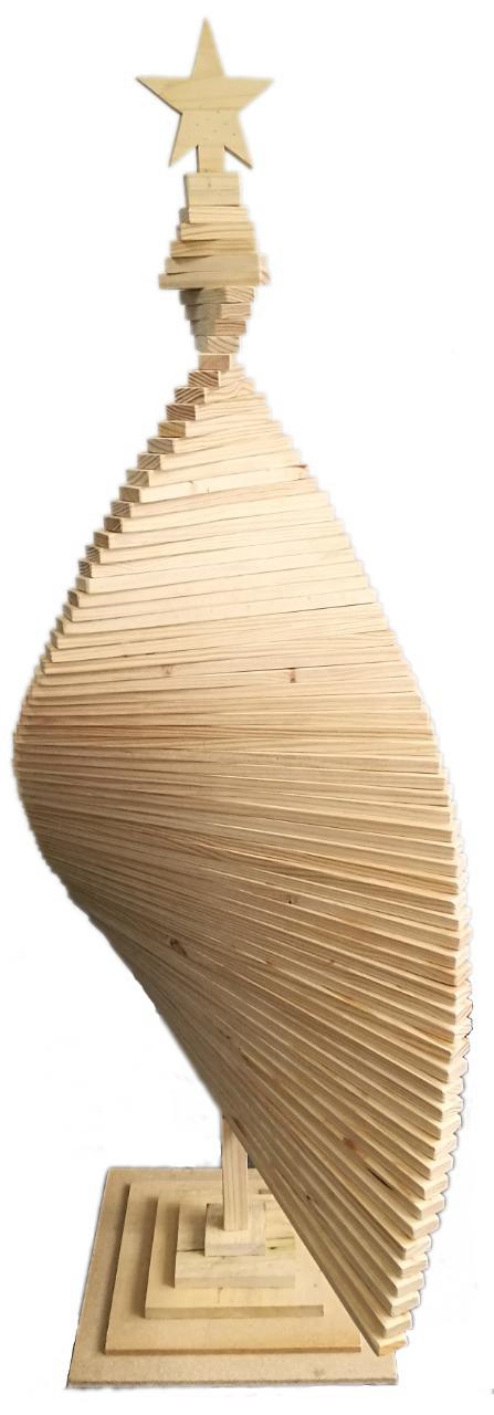 Christmas Tree - Handcrafted Solid Pine Wood