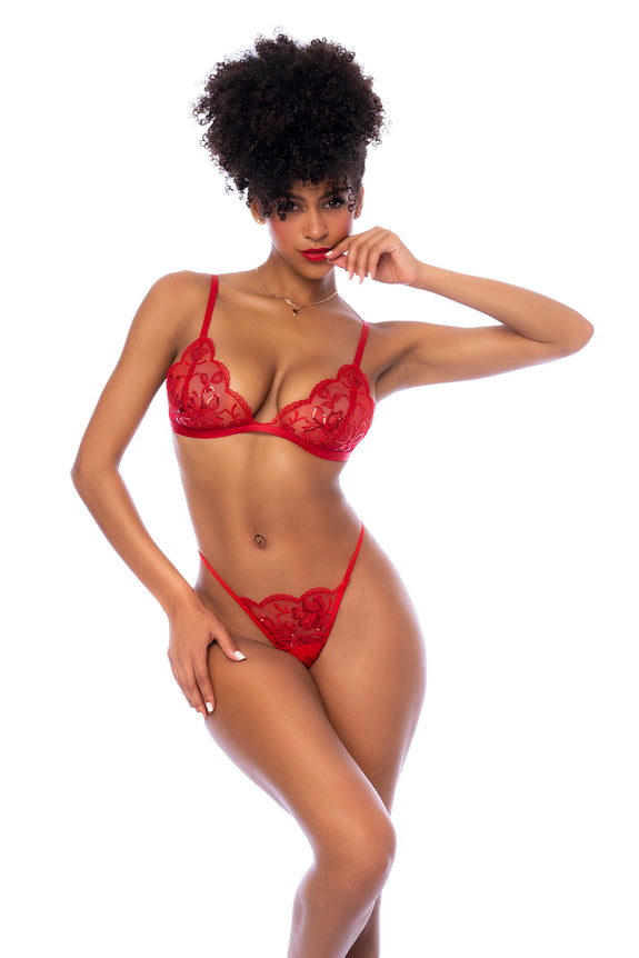 Mapale 8893 Three Piece Lingerie Set - SomethingTrendy.com