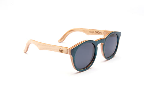 Fort Bay Polarized Maple Wood Sunglasses