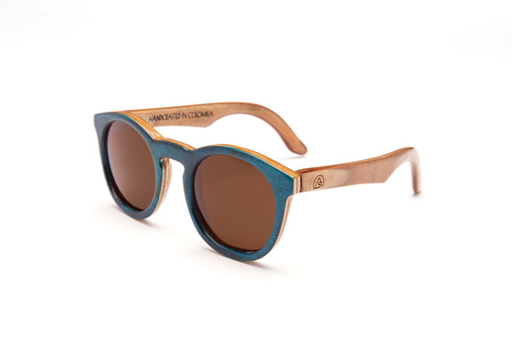 Fort Bay Polarized Maple Wood Sunglasses