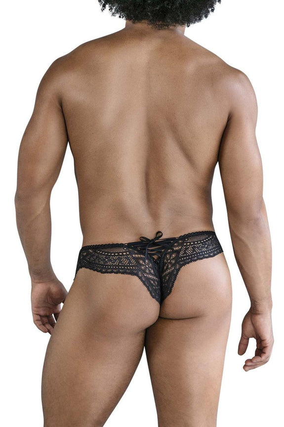 CandyMan 99828 Lace-Mesh Thongs - SomethingTrendy.com