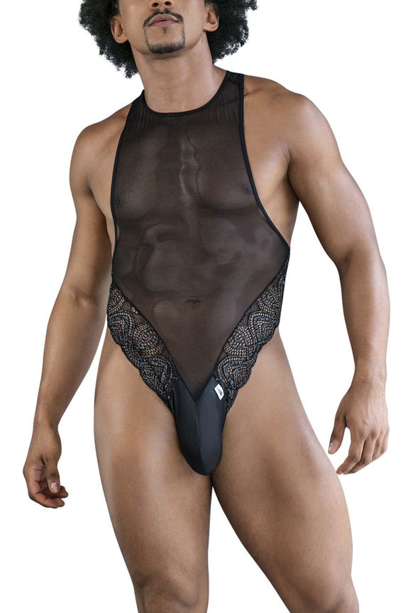 CandyMan 99864 Lace-Mesh Bodysuit - SomethingTrendy.com