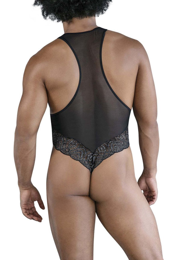 CandyMan 99864 Lace-Mesh Bodysuit - SomethingTrendy.com