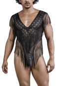 CandyMan 99865 Lace-Mesh Bodysuit
