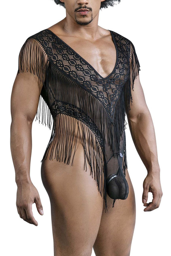 CandyMan 99865 Lace-Mesh Bodysuit