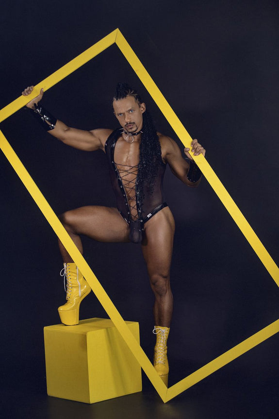CandyMan 99774 Gladiator Bodysuit - SomethingTrendy.com