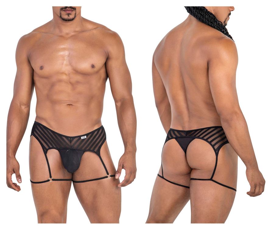 CandyMan 99792 Mesh Garter Thongs