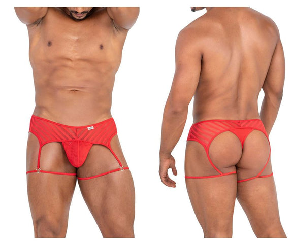 CandyMan 99792 Mesh Garter Thongs - SomethingTrendy.com