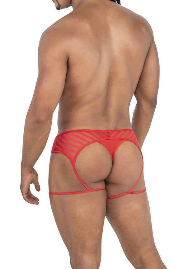 CandyMan 99792 Mesh Garter Thongs - SomethingTrendy.com