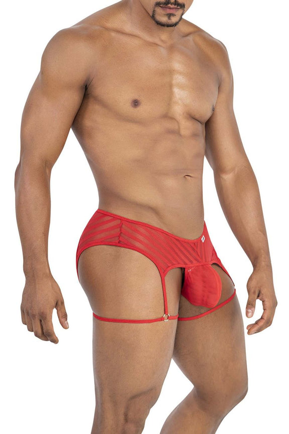 CandyMan 99792 Mesh Garter Thongs - SomethingTrendy.com