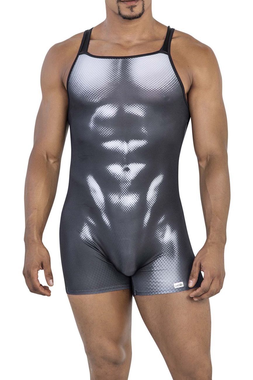 CandyMan 99796 Muscle Onesie Bodysuit