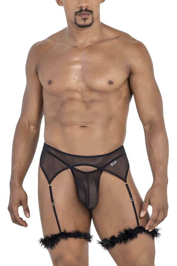 CandyMan 99806 Mesh Garter Outfit - SomethingTrendy.com