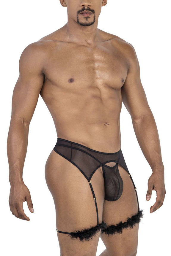 CandyMan 99806 Mesh Garter Outfit - SomethingTrendy.com