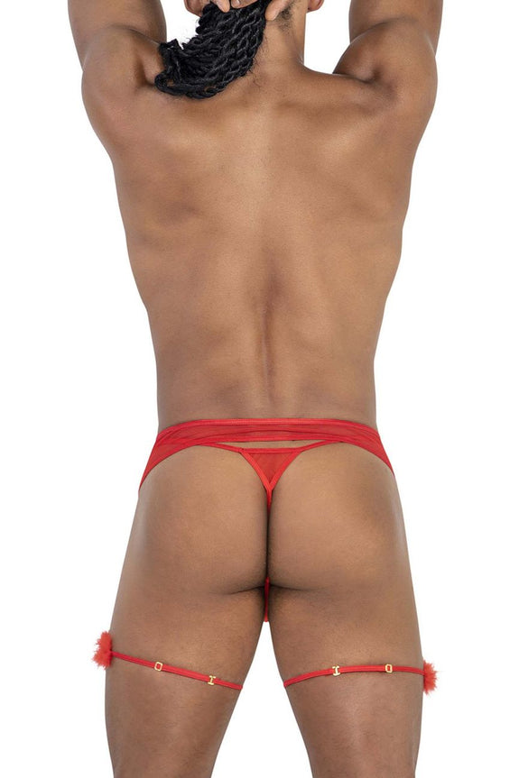 CandyMan 99806 Mesh Garter Outfit - SomethingTrendy.com