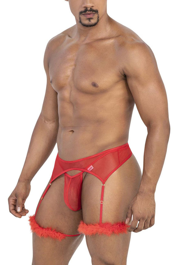 CandyMan 99806 Mesh Garter Outfit - SomethingTrendy.com
