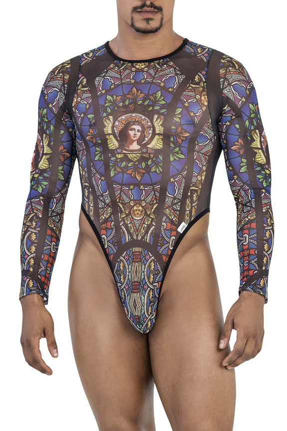 CandyMan 99814 Stained Glass Bodysuit - SomethingTrendy.com