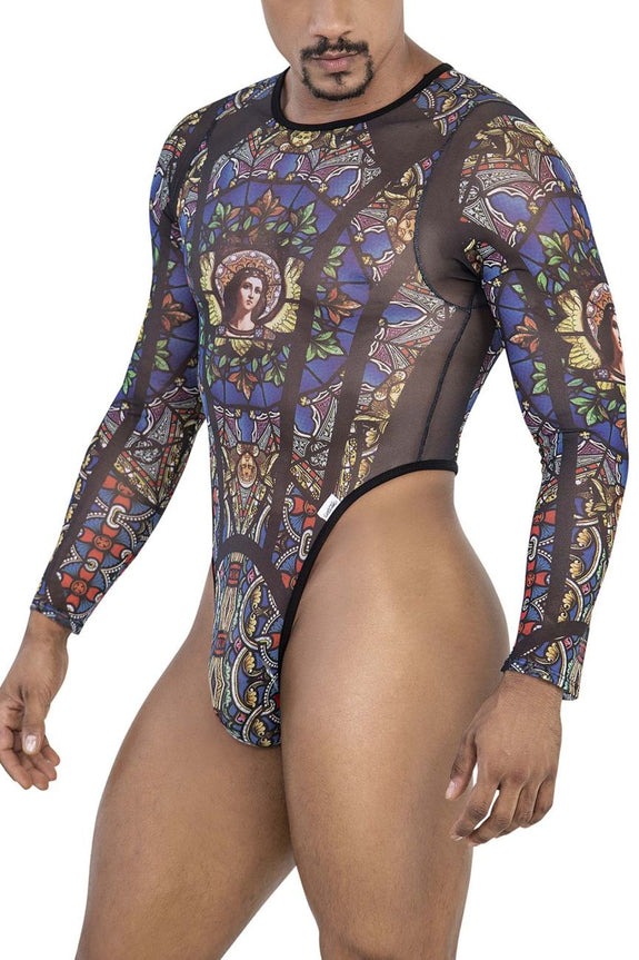 CandyMan 99814 Stained Glass Bodysuit - SomethingTrendy.com