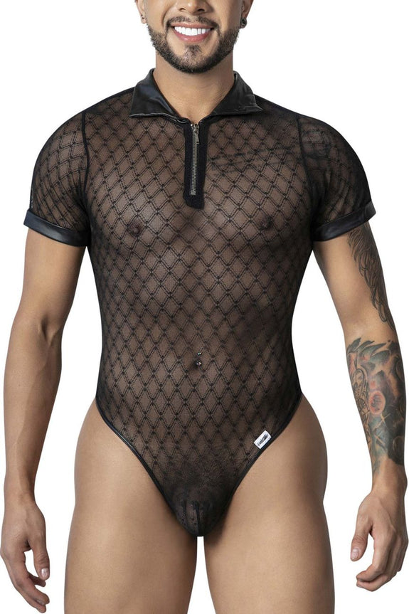 CandyMan 99902 Geometric Mesh Bodysuit