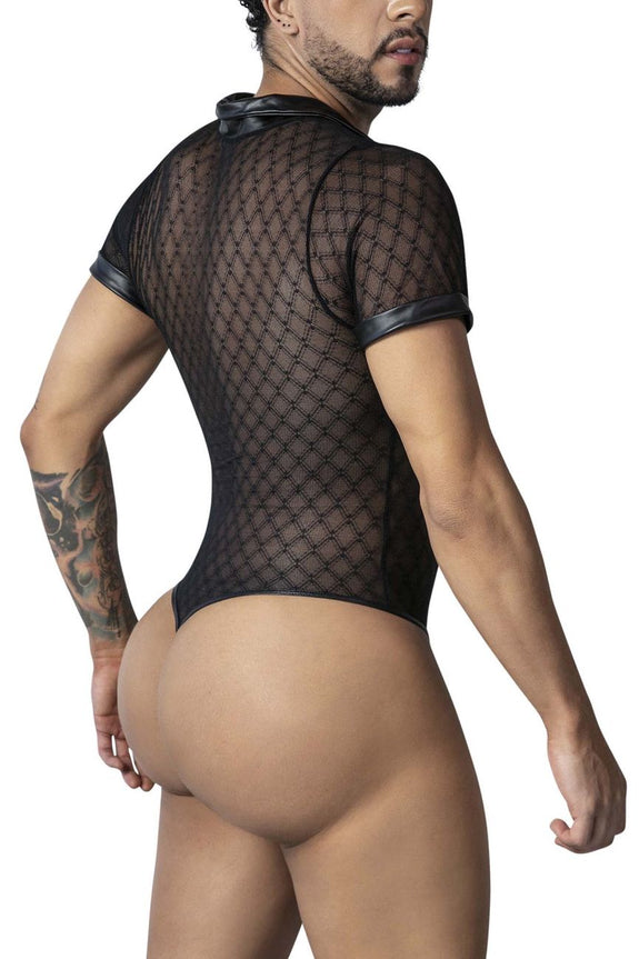 CandyMan 99902 Geometric Mesh Bodysuit