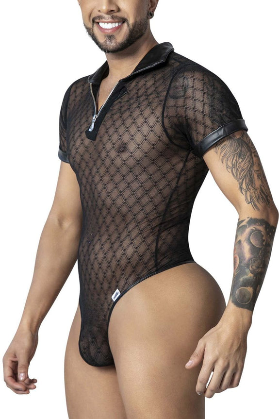CandyMan 99902 Geometric Mesh Bodysuit