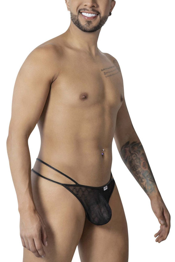 CandyMan 99903 Geometric Mesh Thongs