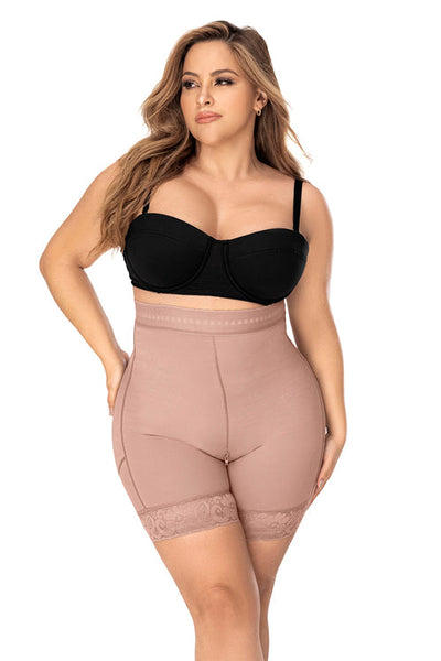 Mapale F502X Plus Size High Waist "Pull On" Short