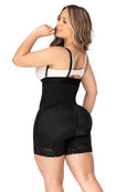 Mapale F503 Mid Leg Strapless Zip-Up Shapewear