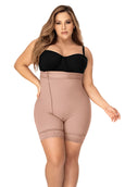 Mapale F503X Plus Size Mid Leg Strapless Zip-Up Shapewear