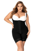 Mapale F505X Plus Size Cross Back Support Mid Leg Shapewear